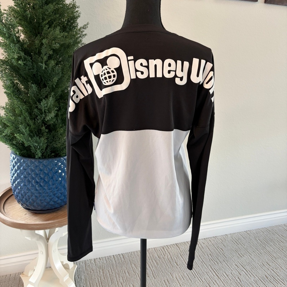 MESH WDW Disney‎ Parks Spirit Jersey Shirt Adults Small Black White Disney World